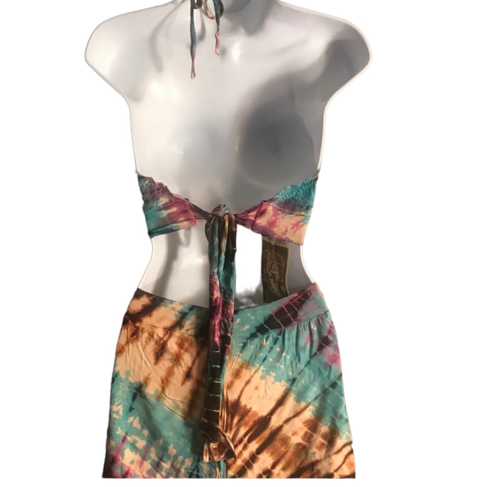 Gypsy Rose 🌹 Short and Halter Set.   35370. TURQ - Picture 2 of 2